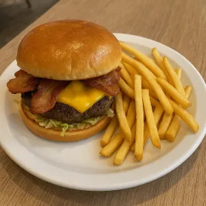 BACON BURGER & FRIES