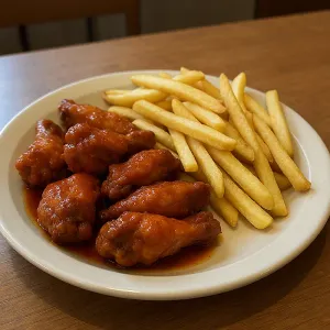 BUFFALO WINGS & FRIES