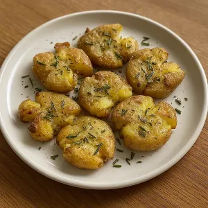 SMASHED ROSEMARY POTATOES