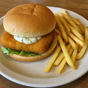 FISH BURGER & FRIES
