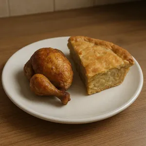 SMALL BAKED CHICKEN & PIE