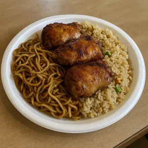 3 PC CHICKEN CHOWMEIN & RICE MIX