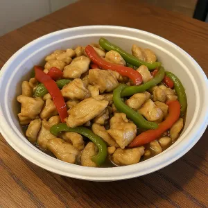 LARGE STIR-FRY CHICKEN WITH SWEET PEPPER