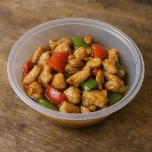 SMALL STIR-FRY CHICKEN WITH SWEET PEPPER