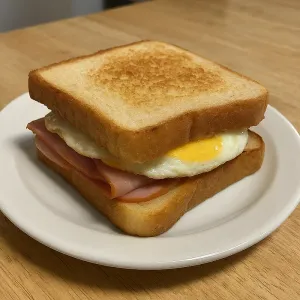 HAM, EGG & CHEESE SANDWICH