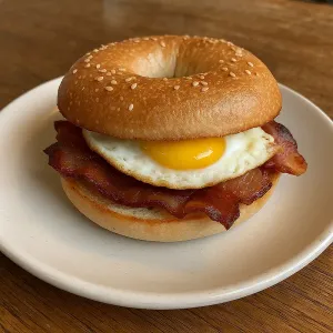 BACON AND EGG BAGEL