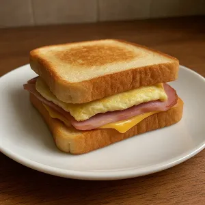 HAM, EGG & CHEESE SANDWICH