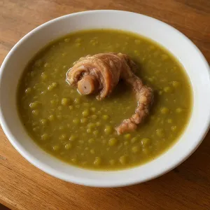 GREEN PEAS SOUP WITH PIGTAIL