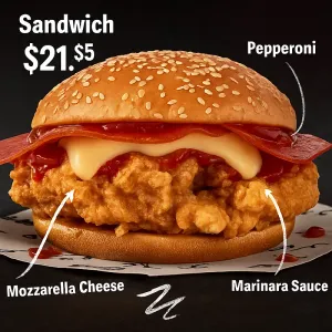 CHIZZA ZINGER SANDWICH