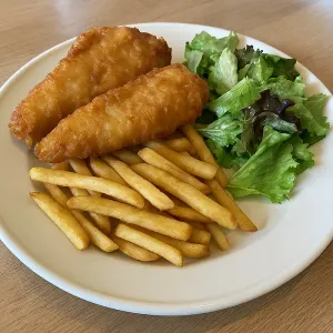 FISH & FRIES & GREEN SALAD