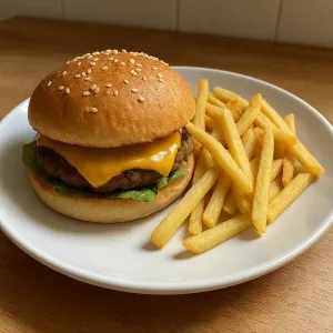 SMALL BURGER & FRIES
