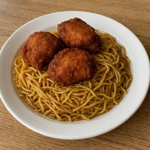 3 PC CHICKEN WITH CHOWMEIN