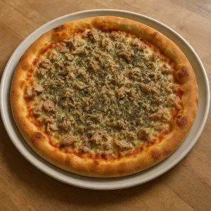 14 INCH TUNA HARMONIZED WITH CELESTIAL SEASONINGS PIZZA